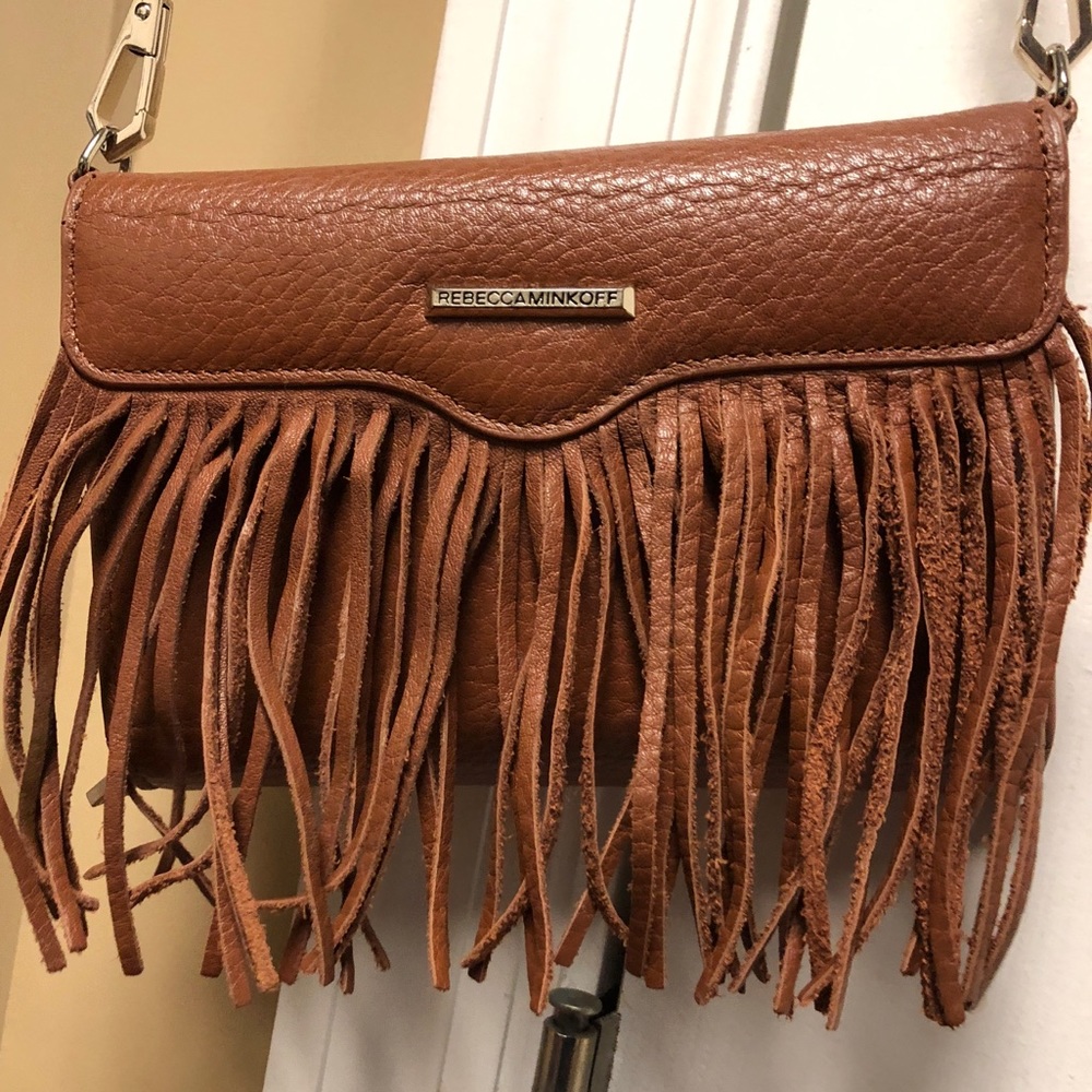 Rebecca Minkoff fringe phone crossbody case